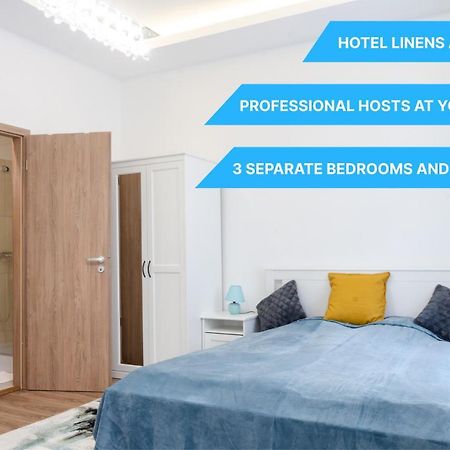 3 En Suit Bedroom Flat In The Main Centre For 6Ppl, 3Bdr,3Bthr,Ac 布达佩斯 外观 照片